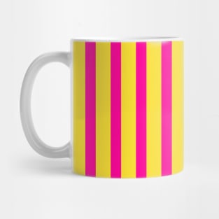 Acoose | Pink and Yellow Stripes Pattern Mug